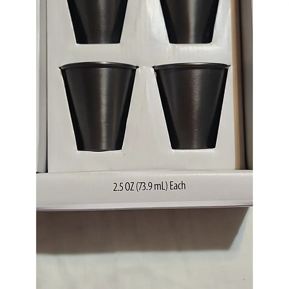 4 Piece - Better Homes & Garden Granville Stainless Steel Shot Glasses